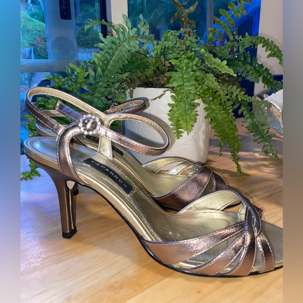 Caparros Metallic Heels